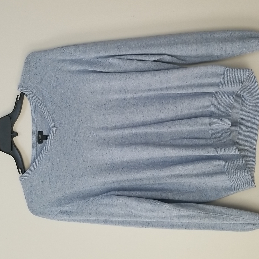 J Crew Crewneck Sweater Light Blue Men's Large